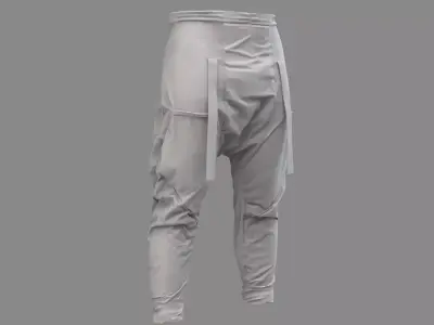 Cyberpunk Pants - Marvelous Designer  3D model