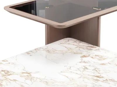 CENTER TABLE GETTY Low-poly 3D model