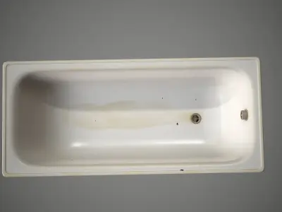 Bath Old Retro Low-poly 3D model