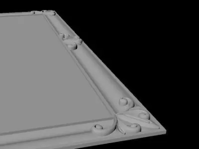 bed headboard 3D model