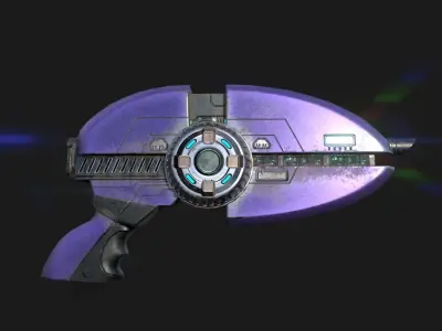 Tauran Sci Fi Gun Low-poly 3D model