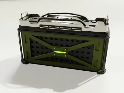 SciFi Crate 3D model