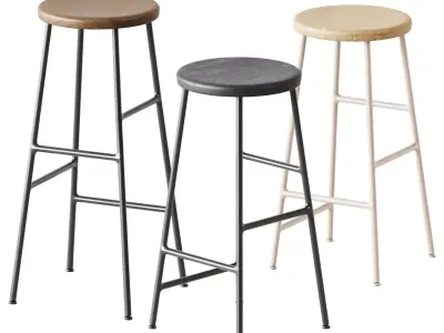 Cornet Bar Stool by Hay 3D model