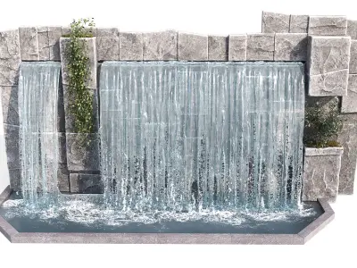 Large waterfall 1 3D model