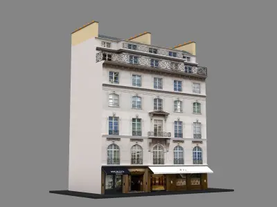 Typical Parisian Apartment 3d Building 11 3D model