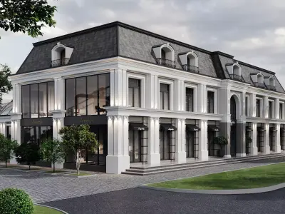 Cafe restaurant 3D model