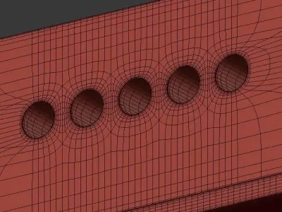 LED design BUBBLE LAMP rectangle 14 3D model