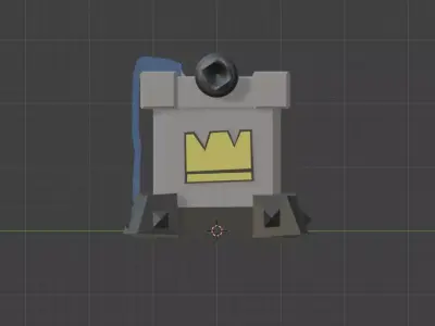 Clash Royale King Tower Default Skin 3D model