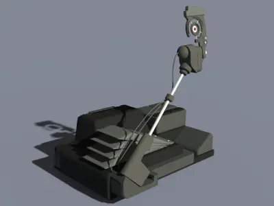 Eye Scanner from Bladerunner Low-poly 3D model