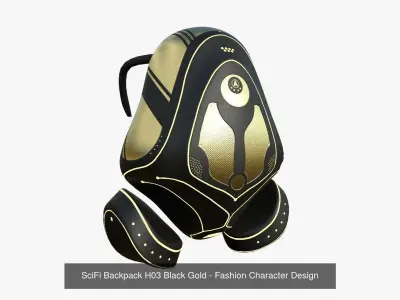 10 SciFi Backpack H Collection - Fashion Character Design
