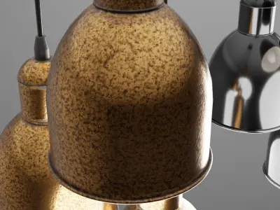 Pendant cluster light P696 3D model