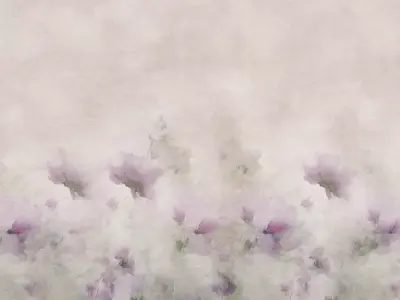 Misty Petal Field Mural  Texture