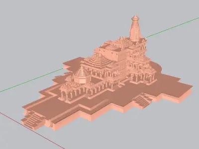 Ram mandir 3d model 3D model