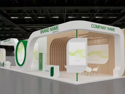 exhibition booth stand 3d model tradeshow 3D model