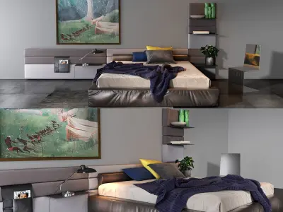 Twils bedroom set 07B 3D model