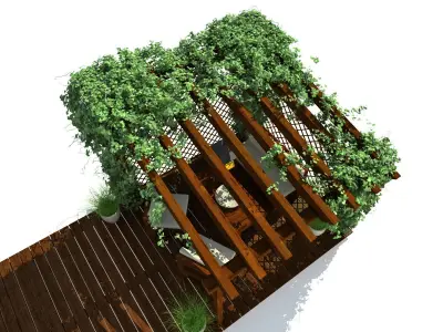 Pergola Garden 3D model