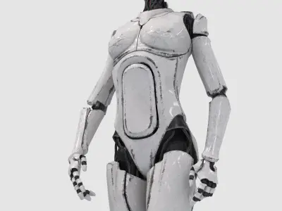  Female Cyborg Robot Rig 