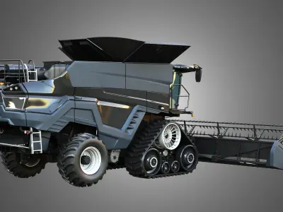 IDEAL - Combine Harvester - Grain Harvester Head 3D model