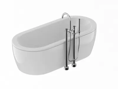 TOTO Cast Iron Nexus Bathtub 3D model