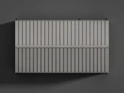 hangar building03 Low-poly 3D model