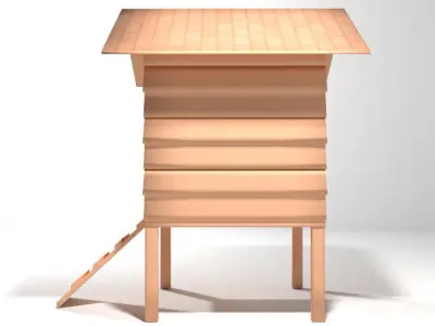 Hen House - Type 1 3D model