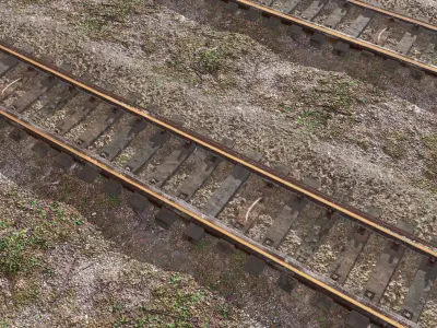 Train Lines PBR Texture Texture