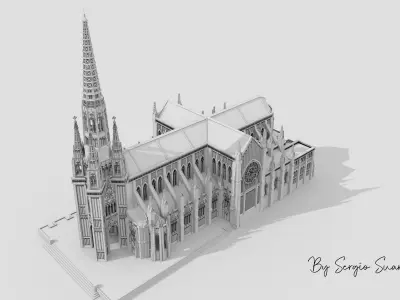 El Buen Pastor San Sebastian 3D model