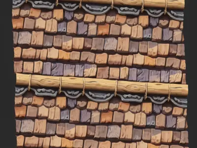 Stylized Roof Seamless Texture  Texture