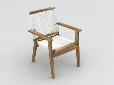 Dinning set out door 3D model