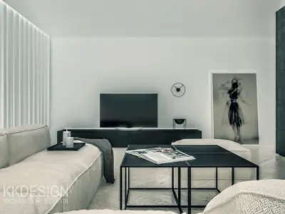 Scandinavian full interior 3D model