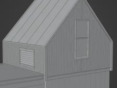 Modern House Low-poly 3D model 20