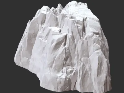 3D Mountain rock Zbrush sculpt 3D model