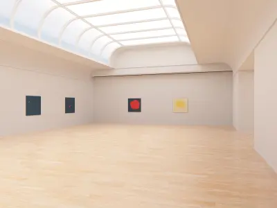 Art Museum Gallery Interior 24 Low-poly 3D model