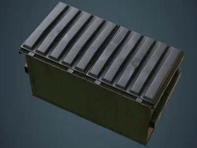 Dumpster 3B Low-poly 3D model