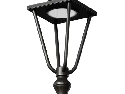 Street park lamp post 3D model