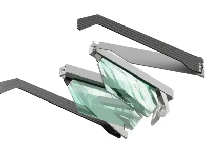 Futuristic Sci-Fi Glasses 3D model