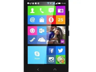 Nokia X2 Dual SIM all color 3D model