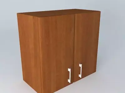 Cabinets wooden cabinet with two doors Free 3D model purchase