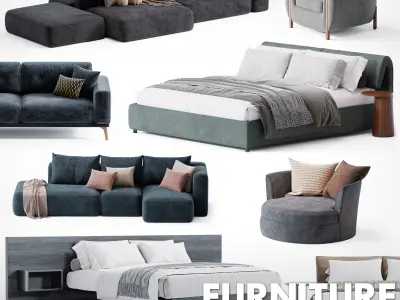 Premium Furniture Collection for Blender 3D 3D model
