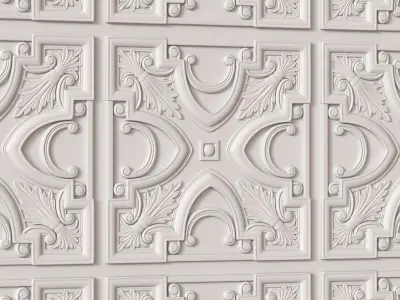 Decorative Ceiling Tile 3D model