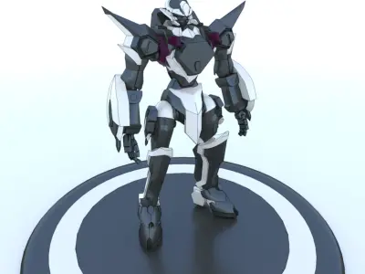 Cyborg Prototype Mecha Robot SciFi  3D model