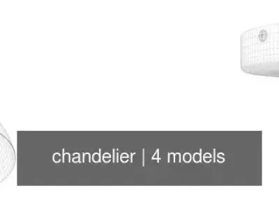 chandelier pendant light 3D Model Pack