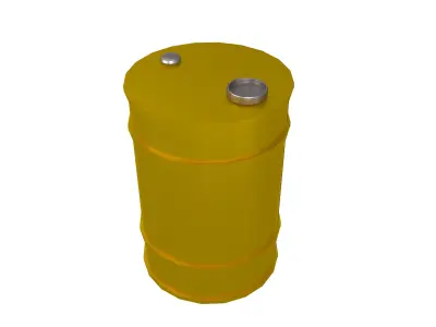 Oil Barrel v1 012 Low-poly 3D model