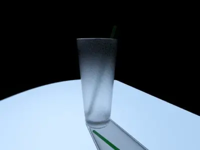 vaso de vidrio 3D model