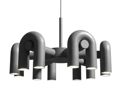 Cirkus Chandelier  Large Low-poly 3D model