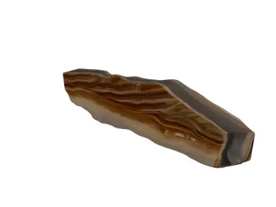 Layered Mineral Rock Specimen 3D Model Low-poly 3D model