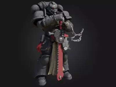  Warrior of the Void  Interdimensional Guardian 3D Model 3D print model