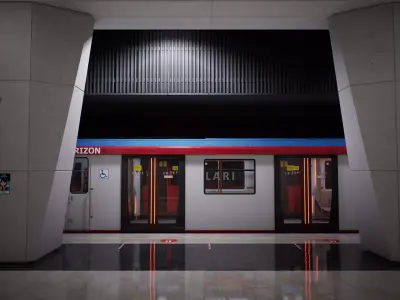 Solaris Subway Station Low-poly 3D model