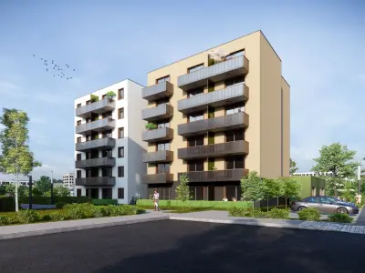 Apartment Building Exterior 01 3D model