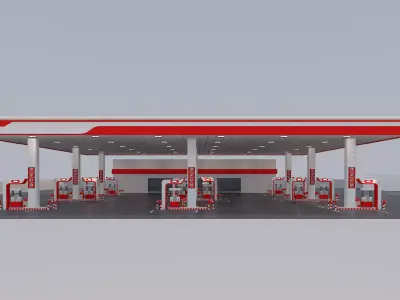 GAS Station 3D model V1